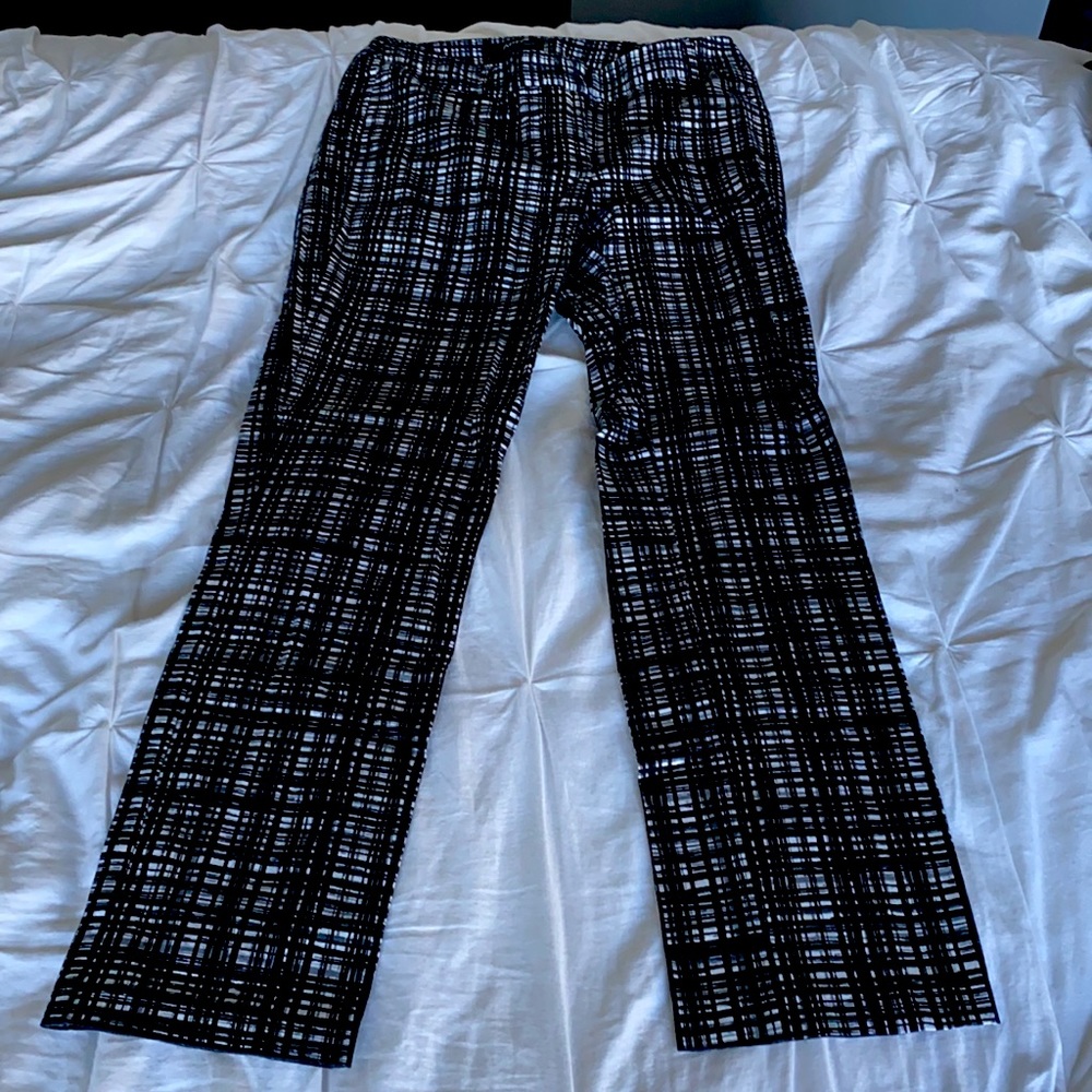 Apt. 9 Modern Fit Plaid Pattern Straight Pants